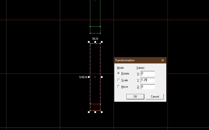 rotation for segment